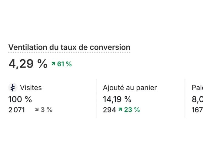 Capture : 4,29% de conversion