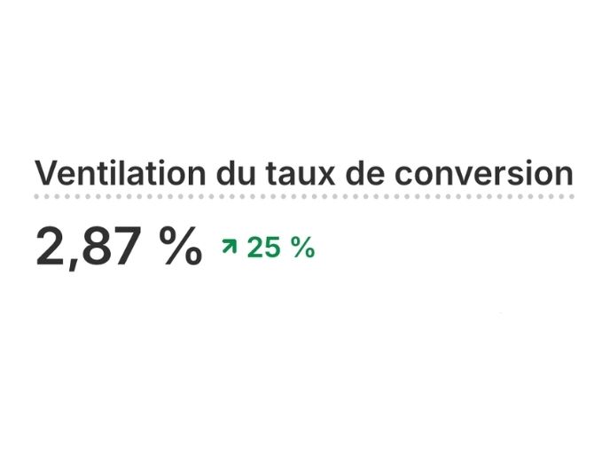 Capture : 2,87% de conversion